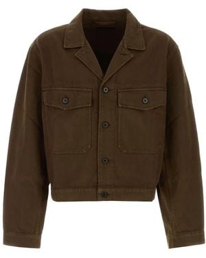 Lemaire Trucker Jacket - Brown
