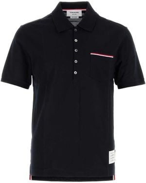 Thom Browne Cotton Polo Shirt - Black