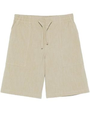 Drole de Monsieur Cotton Bermuda Shorts - White