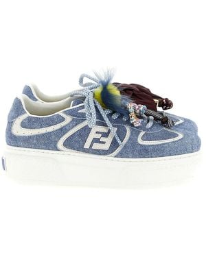 Fendi Match' Trainers - Blue