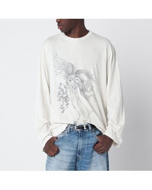Our Legacy Box Longsleeved Cotton Tshirt - White