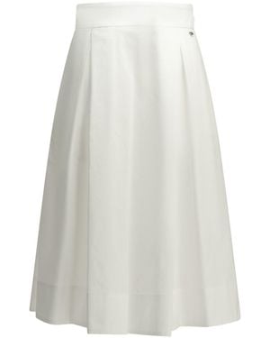 Herno A-Line Midi Skirt - White