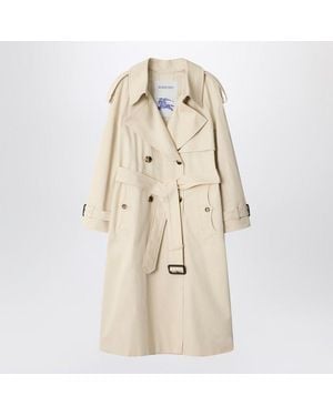 Burberry Light Cotton Fitzrovia Trench Coat - Natural