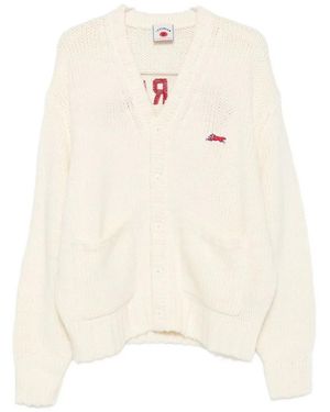 BBCICECREAM Chunky Knit Cardigan - White