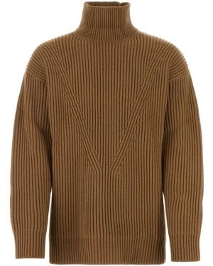 Jil Sander Biscuit Wool Jumper - Brown