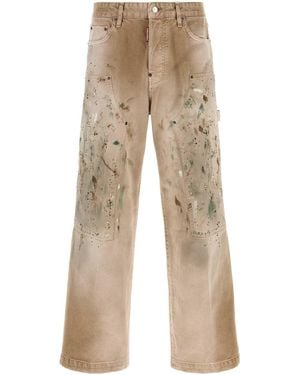 DSquared² Baggy Carpenter Jean - Natural