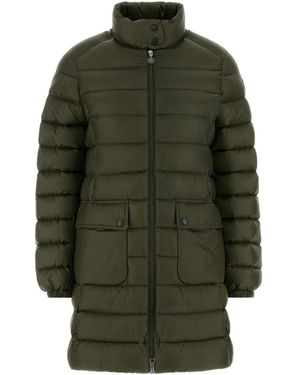Moncler Genet Long Coat - Green