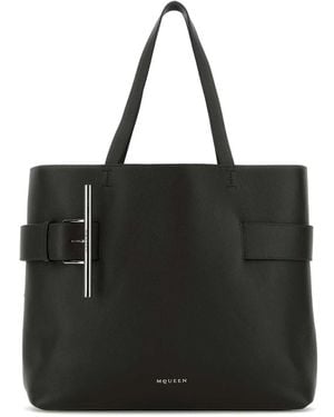 McQueen Sling Shopper - Black