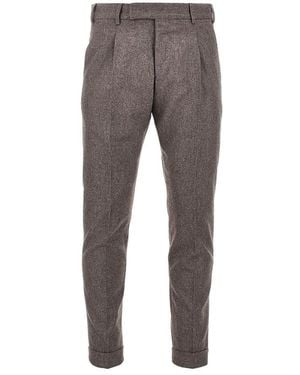 PT Torino Stretch Wool Rebel Fit Pants - Gray