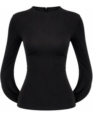 Alexander Wang Draped Back Top - Black