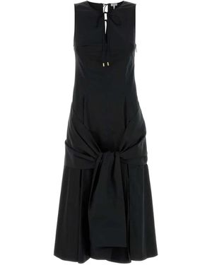Loewe Poplin Dress Cotton - Black