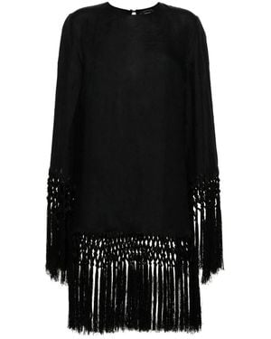 Taller Marmo Murray Linen Short Dress - Black