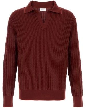 Ferragamo Salvatore Cotton Blend Jumper - Red