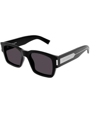 Saint Laurent Crystal Acetate Sunglasses - Black