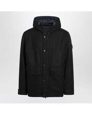 Stone Island Hooded Jacket - Black