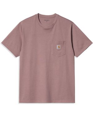 Carhartt Tshirt With Pocket - Purple