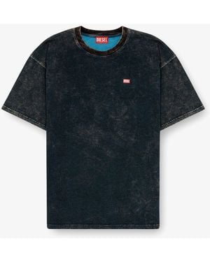 DIESEL T-Boxt-T4 Cotton Blend T-Shirt - Blue