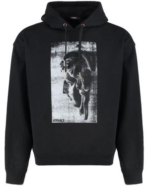 Versace Cotton Hoodie - Black