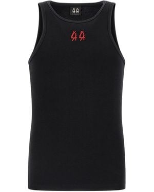 44 LABEL 'Classic Rib' Tank Top - Black