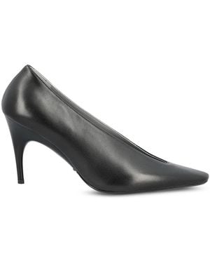 Balenciaga Leather Court Shoes - Grey
