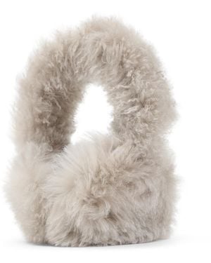 Yves Salomon Lamb Earmuffs - Natural