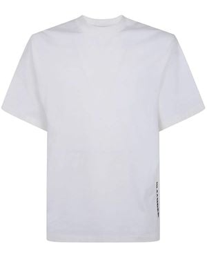 Jil Sander Crew Neck Short Sleeves Print T-Shirt - White