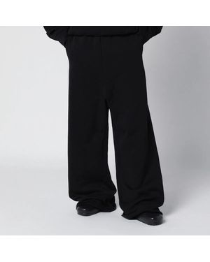 Entire studios Wideleg Cotton Jogging Trousers - Black