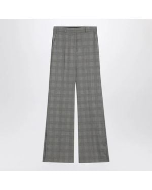 Sportmax Prince Of Wales Check Pants - Gray