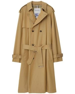 Burberry Trench Coat With Cinutra - Natural