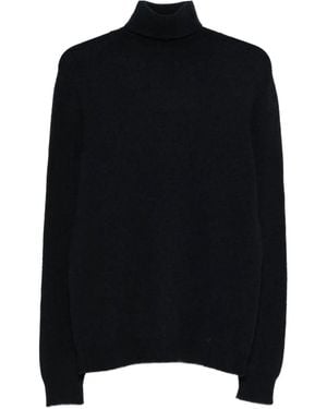 TOTEME Square Toe Leather Boots - Black