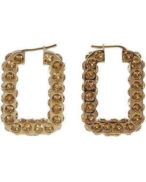 AMINA MUADDI Charlotte Hoop Earrings - Metallic