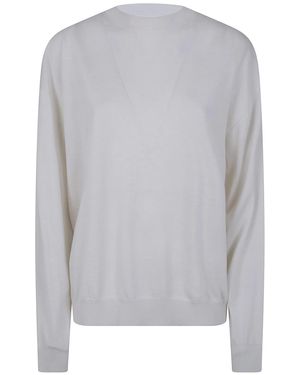 Sofie D ́hoore "Muscat" Long Sleeve Crew Neck Pullover - Grey