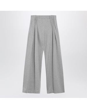 Dries Van Noten Hamesa Cotton Trousers - Grey