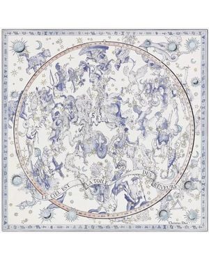 Dior Dior Dior Night Of Dreams Silk Twill Foulard - White
