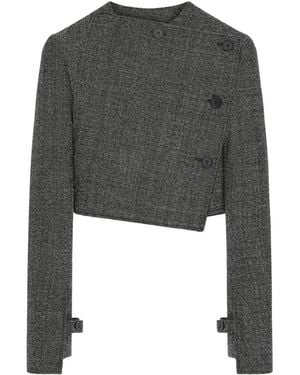 Courreges Courregès Asymmetrically Buttoned Jacket - Gray