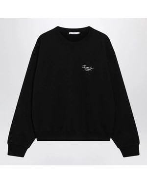 Givenchy Brushed Cotton Sweatshirt With Logo - Black