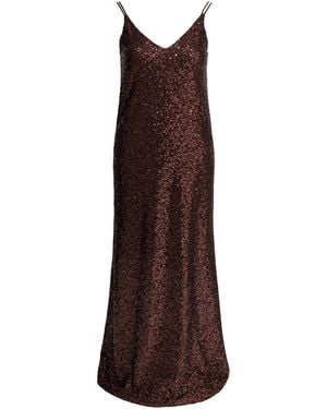 Semler Long Sequined Dress - Brown