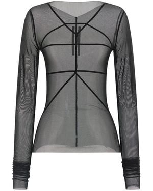 Rick Owens 'Temple Top' Jumper - Grey