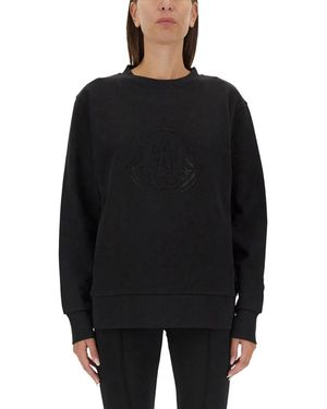 Moncler Sweatshirt With Logo - Black