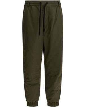 Moncler Sports Pants With Logo - Green