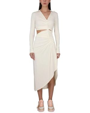 Off-White c/o Virgil Abloh Dress With Ruffles - White