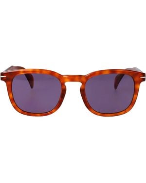 David Beckham Havana Acetate Sunglasses - Red