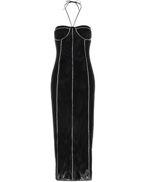 Oséree Oseree Gem Midi Dress - Black