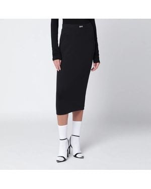 Off-White c/o Virgil Abloh Pencil Skirt With Off Logo - Black