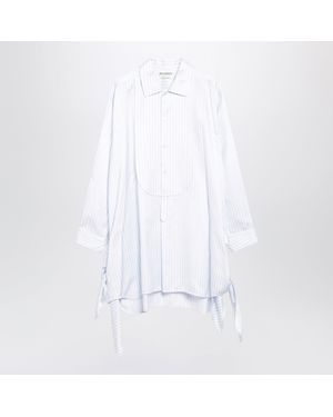 JW Anderson And Light Shirt Dress With Side Knot - White
