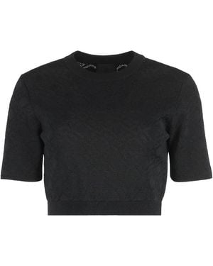 Givenchy Jacquard Knit Top - Black