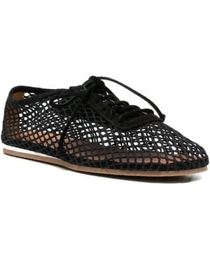 forte_forte Cotton Mesh Derby Rubber Sole - Black