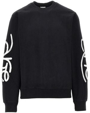 ARTEFACT Cotton Sweatshirt With Logo Embroidery - Black