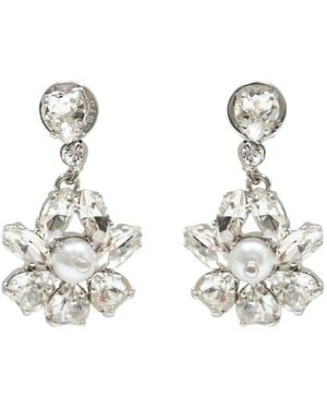 Simone Rocha Heartbloom Drop Earrings - Metallic