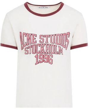 Acne Studios Off Burgundy T-Shirt - Pink
